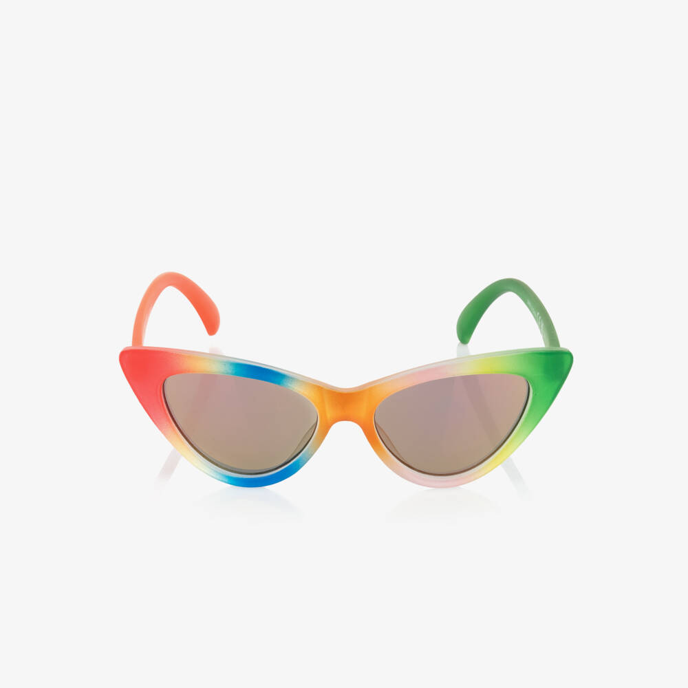 Molo-Girls Red & Green Cat-Eye Sunglasses (UVA/UVB) | Childrensalon Outlet