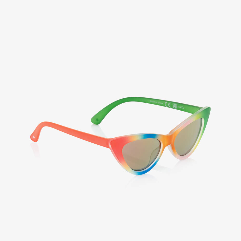 Molo-Girls Red & Green Cat-Eye Sunglasses (UVA/UVB) | Childrensalon Outlet