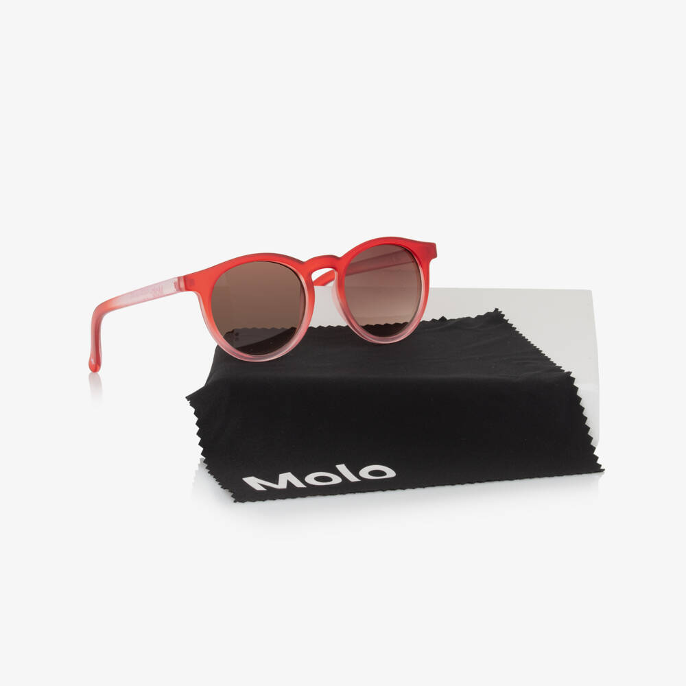 Molo-Girls Red Sunglasses (UVA/UVB) | Childrensalon Outlet
