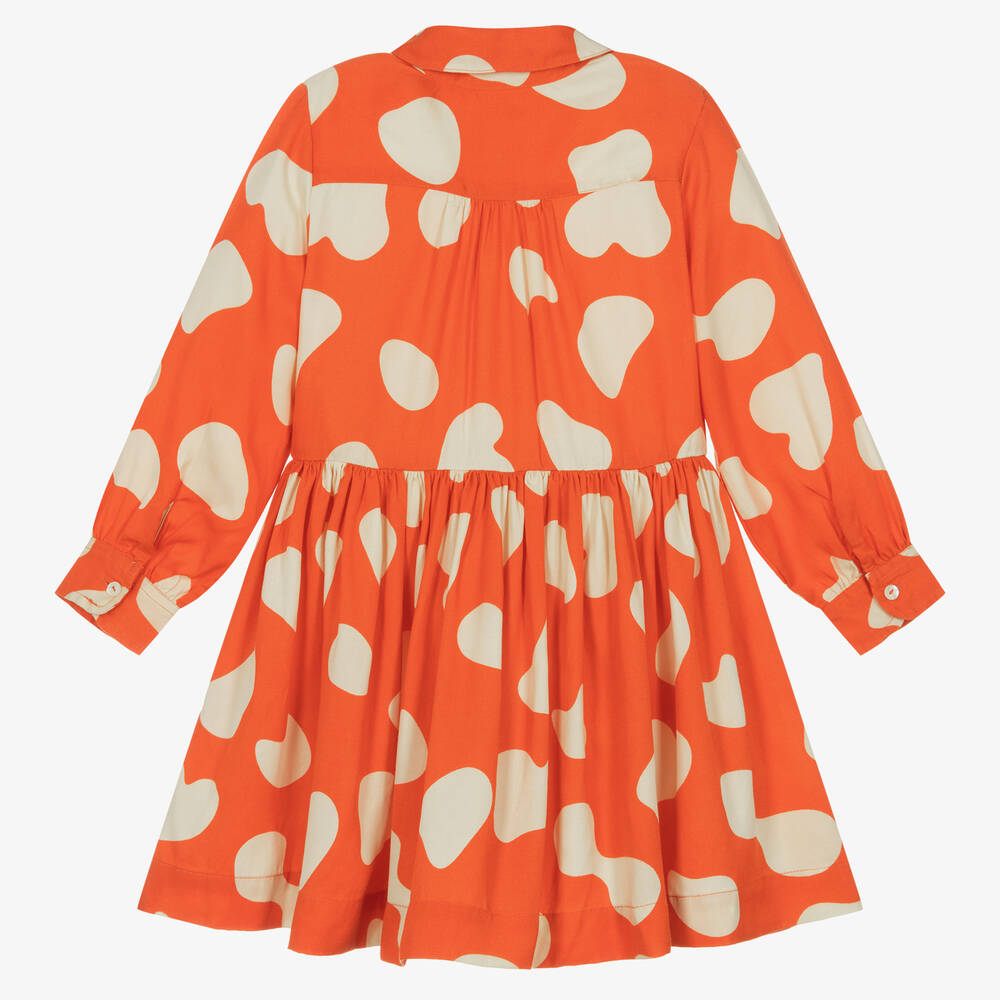 Molo-Красное платье из вискозы с пятнами | Childrensalon Outlet