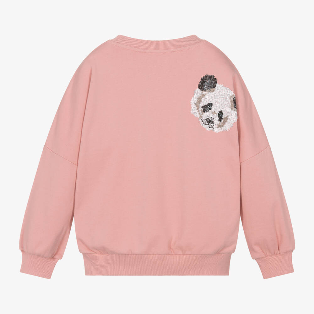 Molo-Свитер с пандой розовый кварц для девочек | Childrensalon Outlet