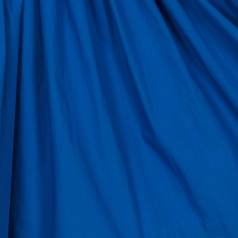 Molo-Girls Royal Blue Ruffle Dress | Childrensalon Outlet