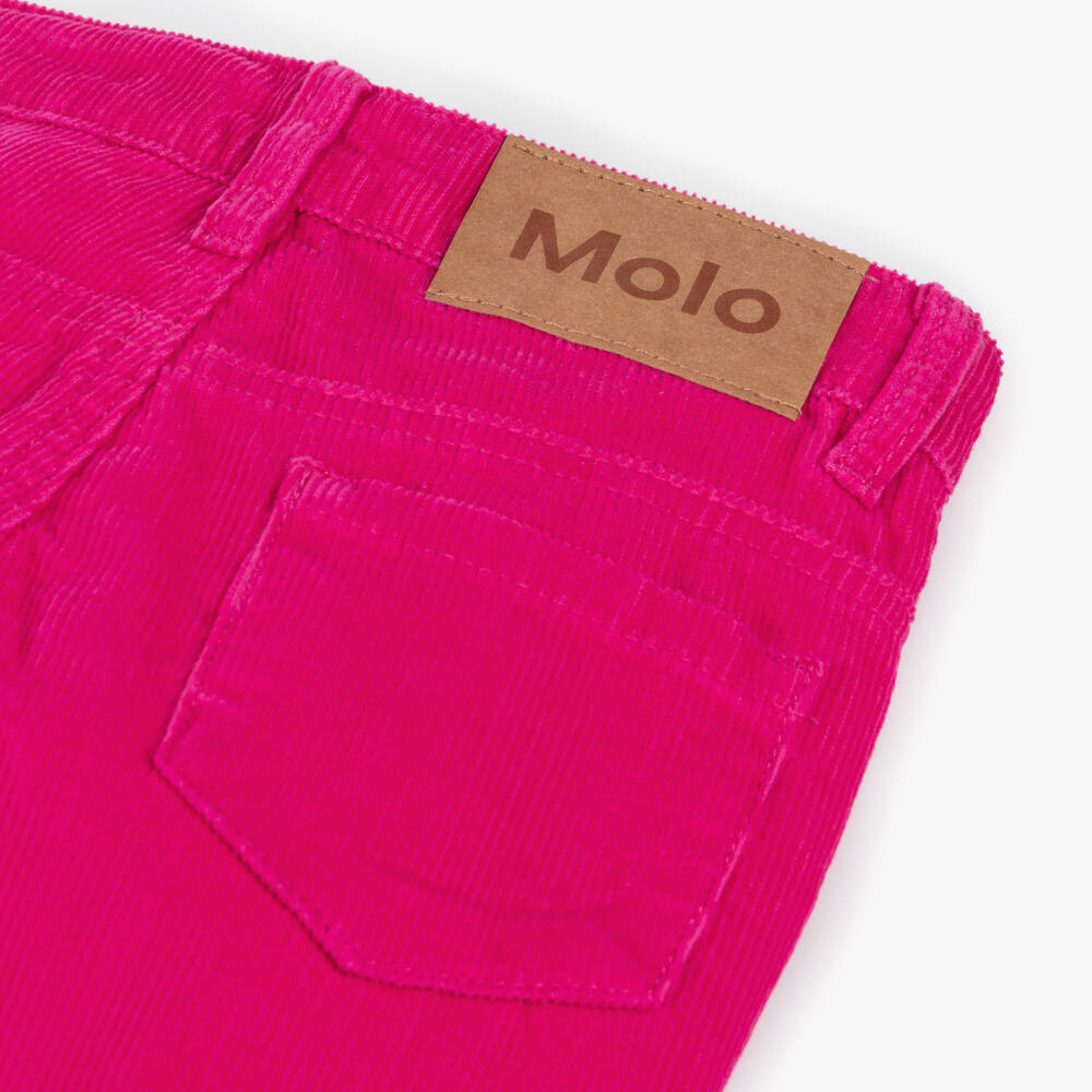 Molo-Girls Shocking Pink Corduroy Flares | Childrensalon Outlet