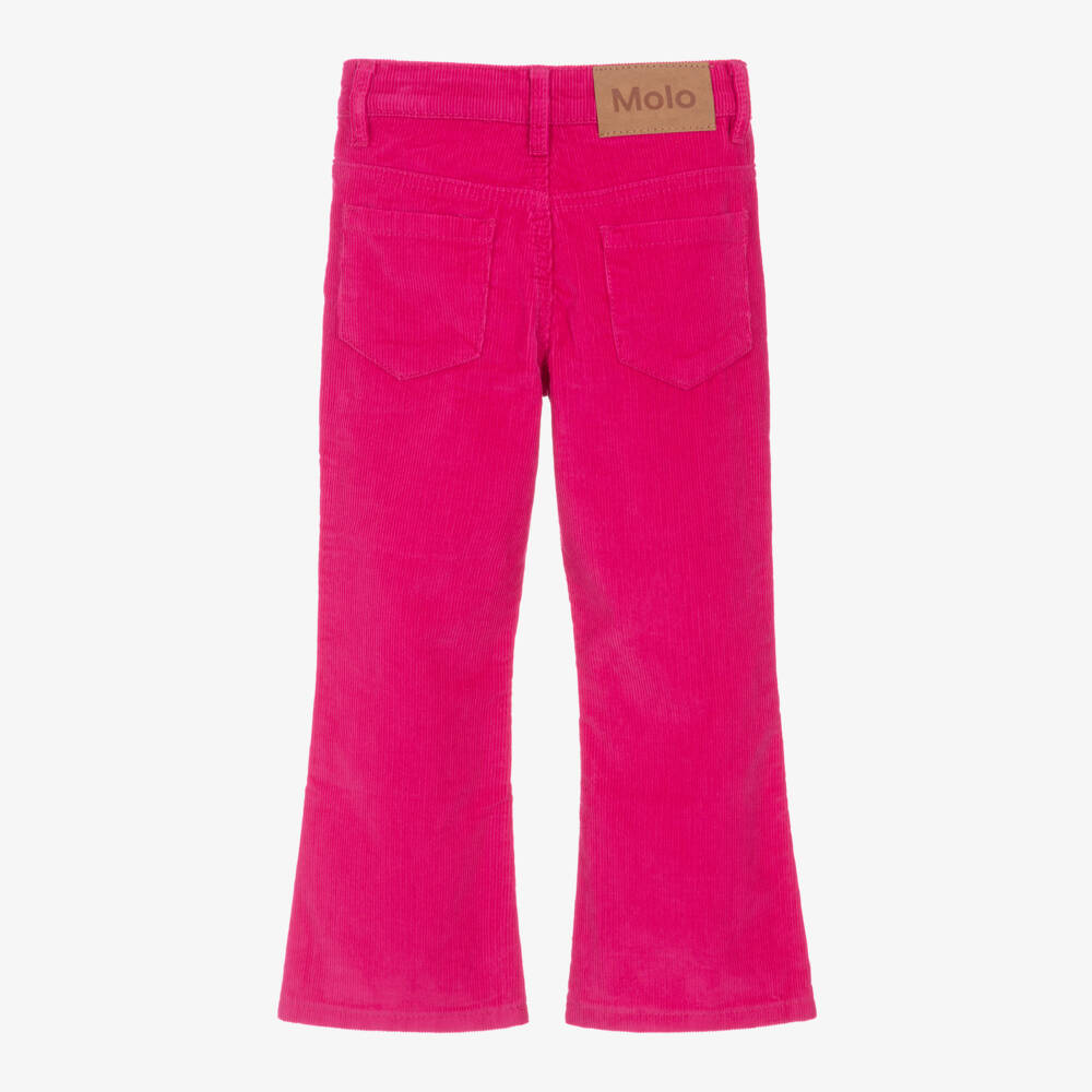 Molo-Girls Shocking Pink Corduroy Flares | Childrensalon Outlet