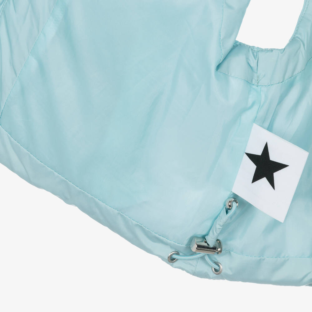 Molo-Girls Sky Blue Butterfly Vest | Childrensalon Outlet