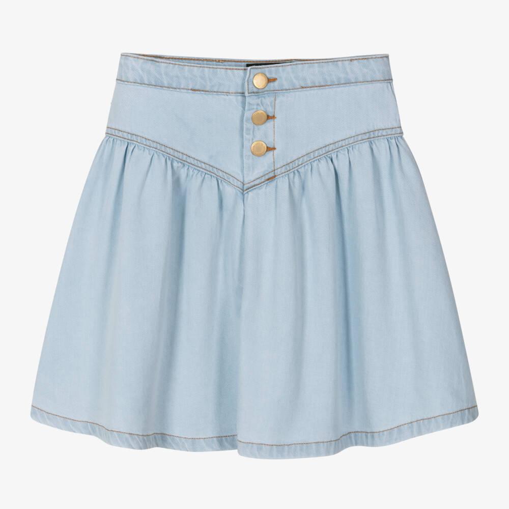Molo-Girls Soft Blue A-Line Denim | Childrensalon Outlet