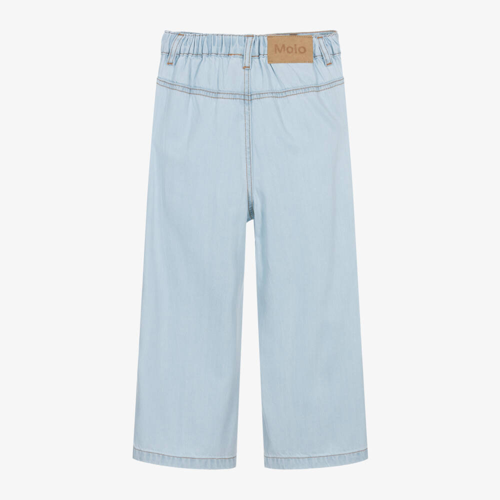 Molo-Широкие джинсы из мягкого синего денима для девочек | Childrensalon Outlet