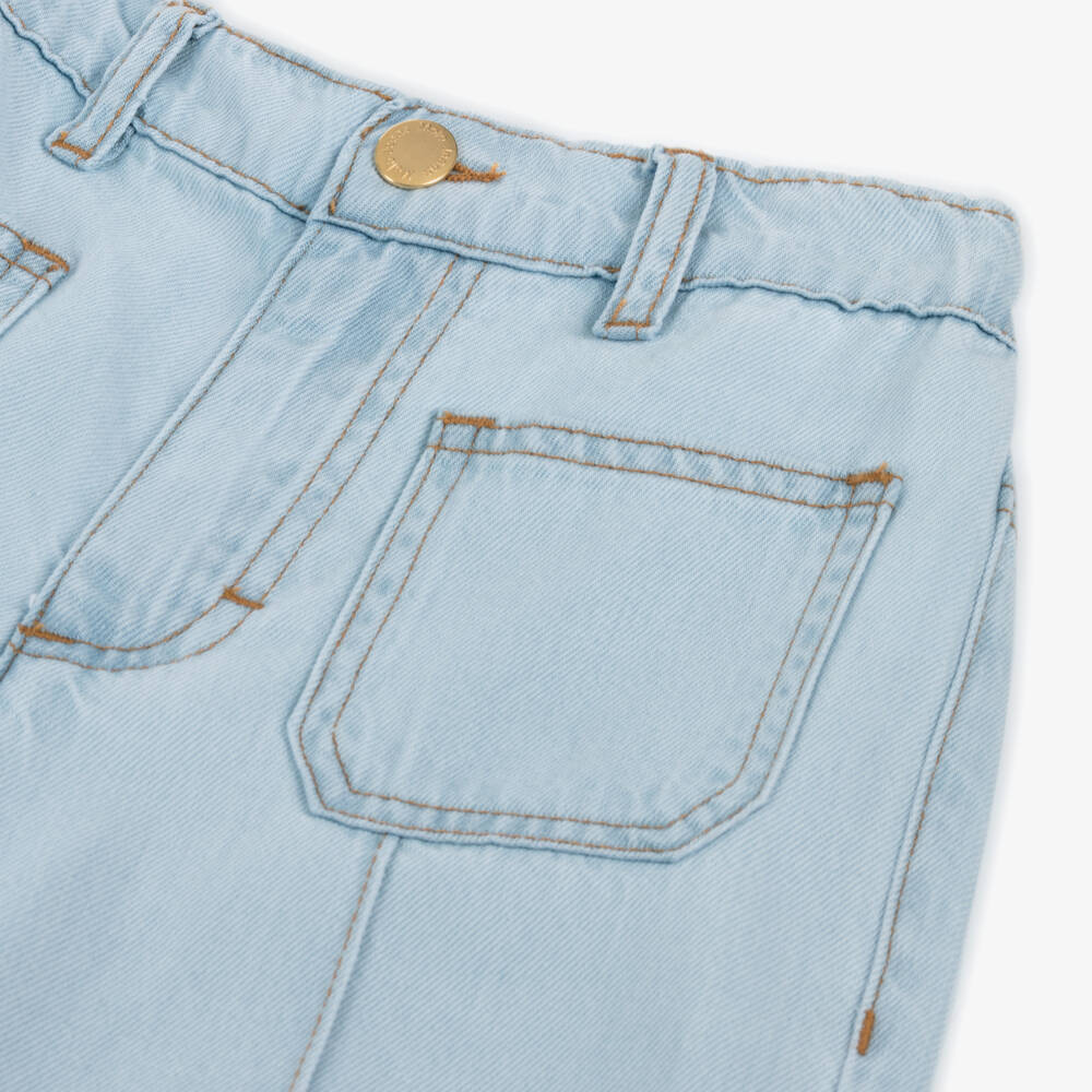 Molo-Широкие джинсы из мягкого синего денима для девочек | Childrensalon Outlet