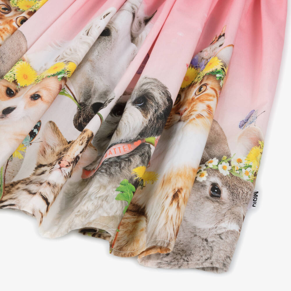 Molo-Girls Soft Pink Creature Dress | Childrensalon Outlet