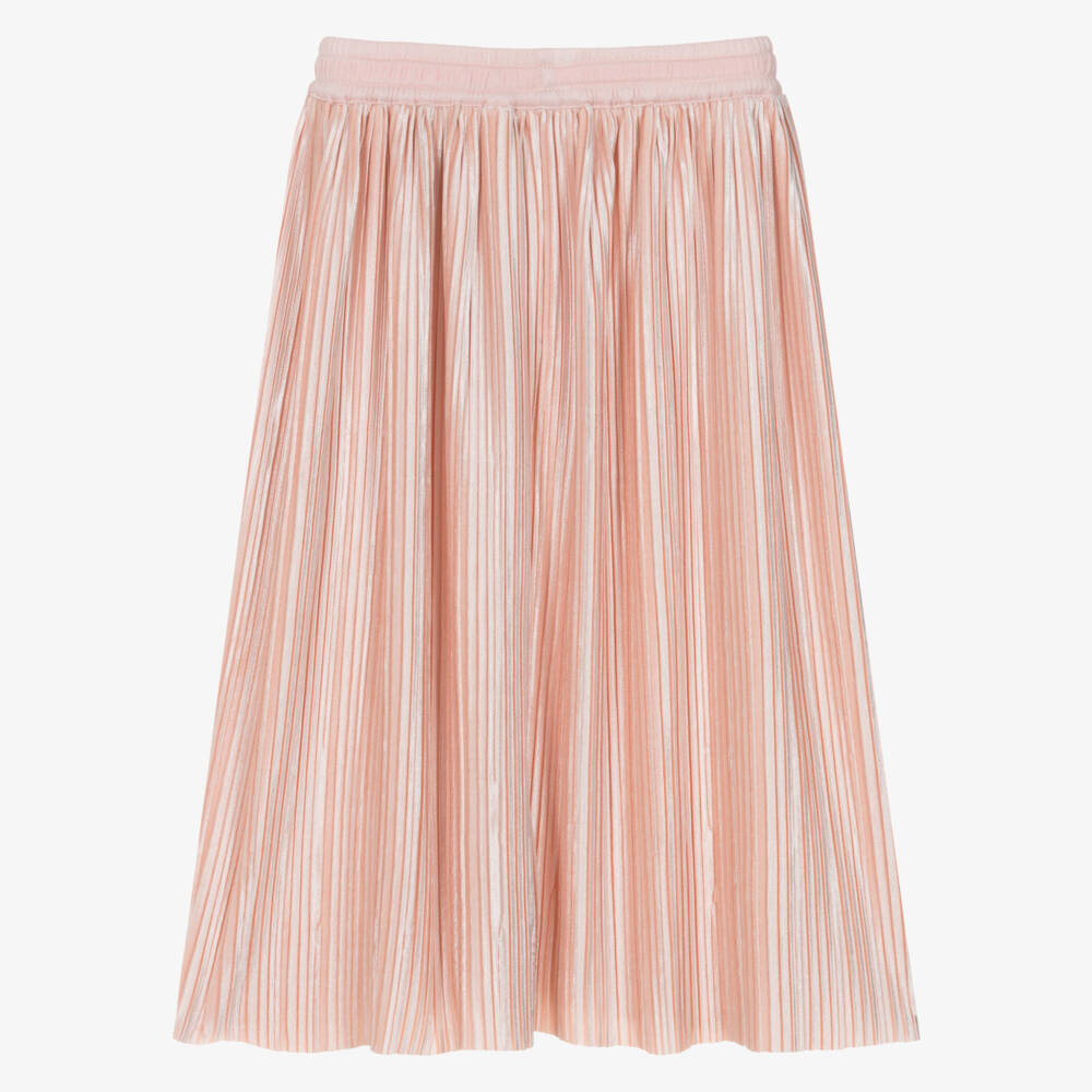 Molo-تنورة مخملية ناعمة باللون الوردي للبنات | Childrensalon Outlet