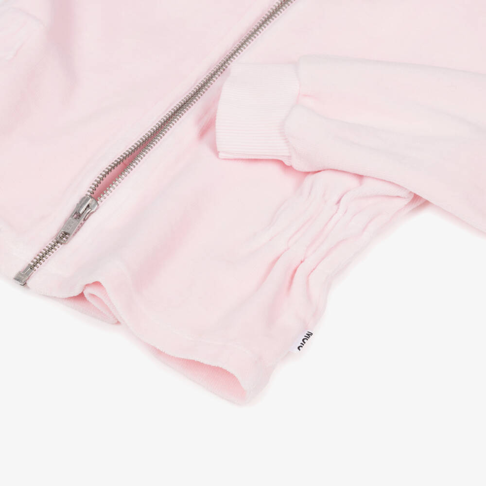 Molo-هودي مخملي ناعم للبنات بسحاب | Childrensalon Outlet