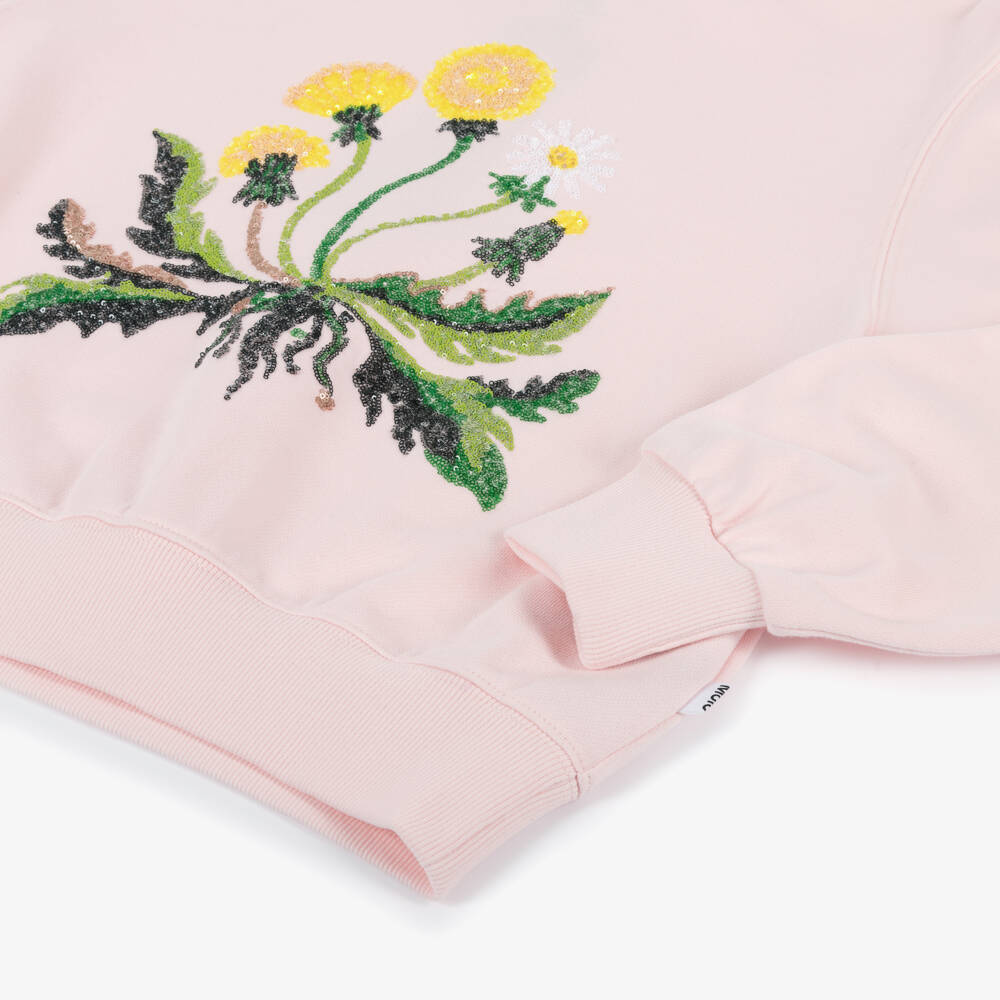 Molo-Girls Sparkling Floral Cotton Top | Childrensalon Outlet