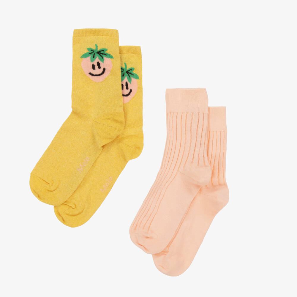 Molo-Girls' Strawberry Delight Sock Duo | Childrensalon Outlet