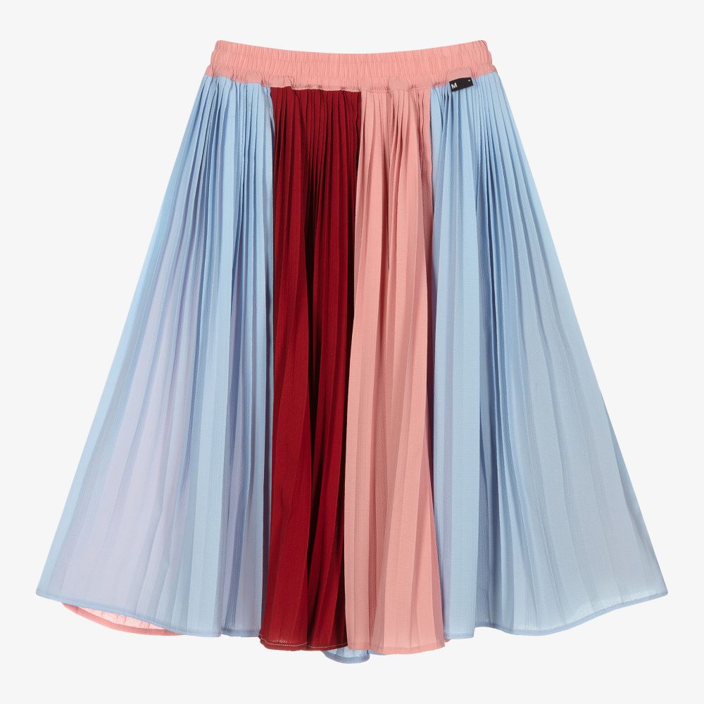 Molo - Girls Striped Pleated Skirt | Childrensalon