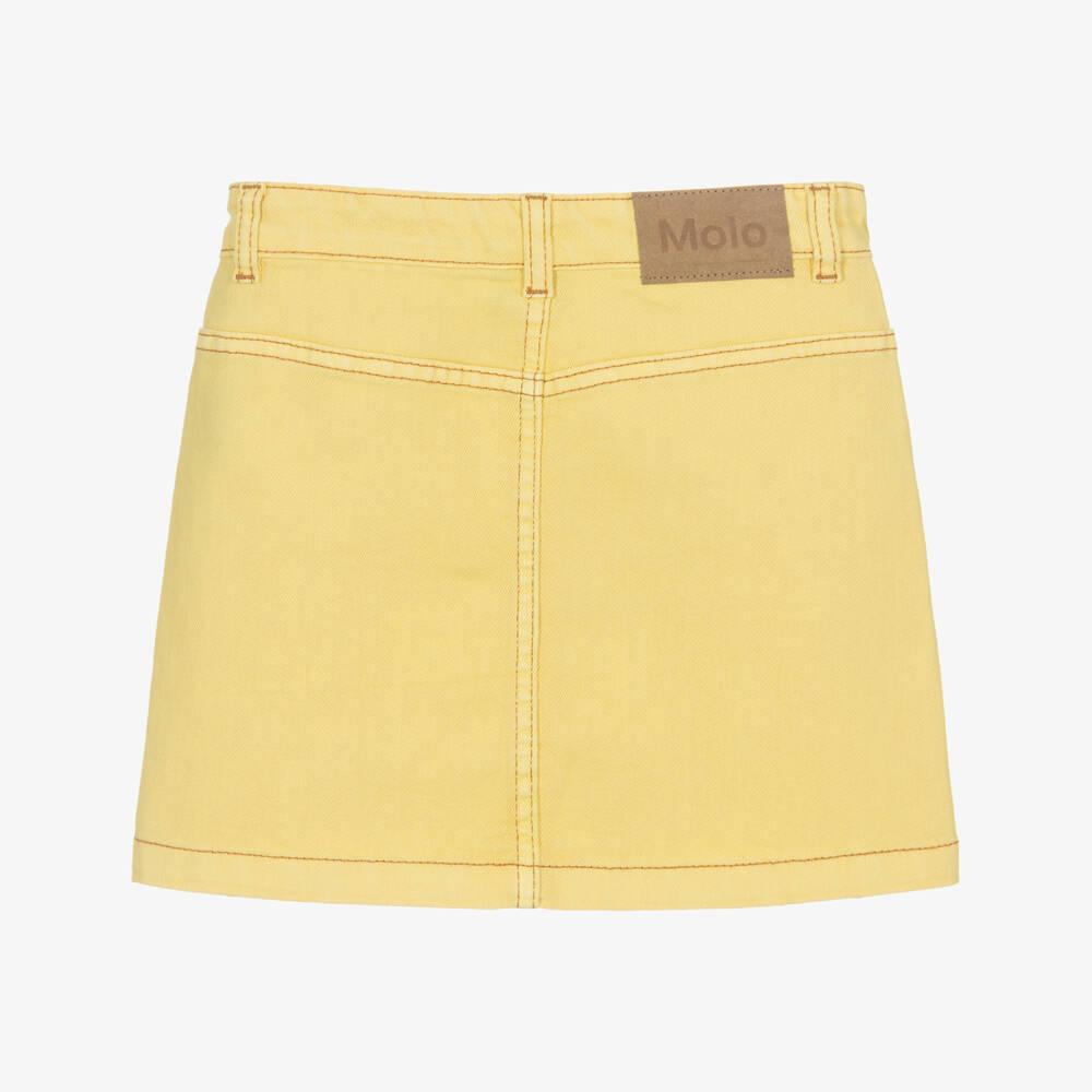 Molo-تنورة جينز مطاطية للبنات بلون الشمس الساطع | Childrensalon Outlet