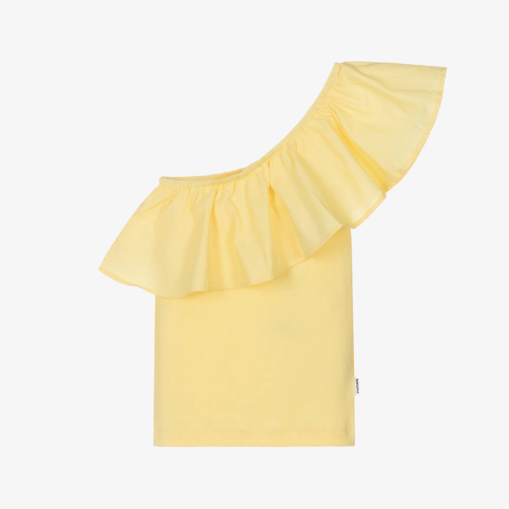 Molo-بلوزة قطنية غير متناظرة للبنات | Childrensalon Outlet