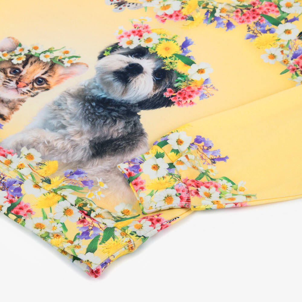 Molo-Girls Sunny Floral Cotton Top | Childrensalon Outlet