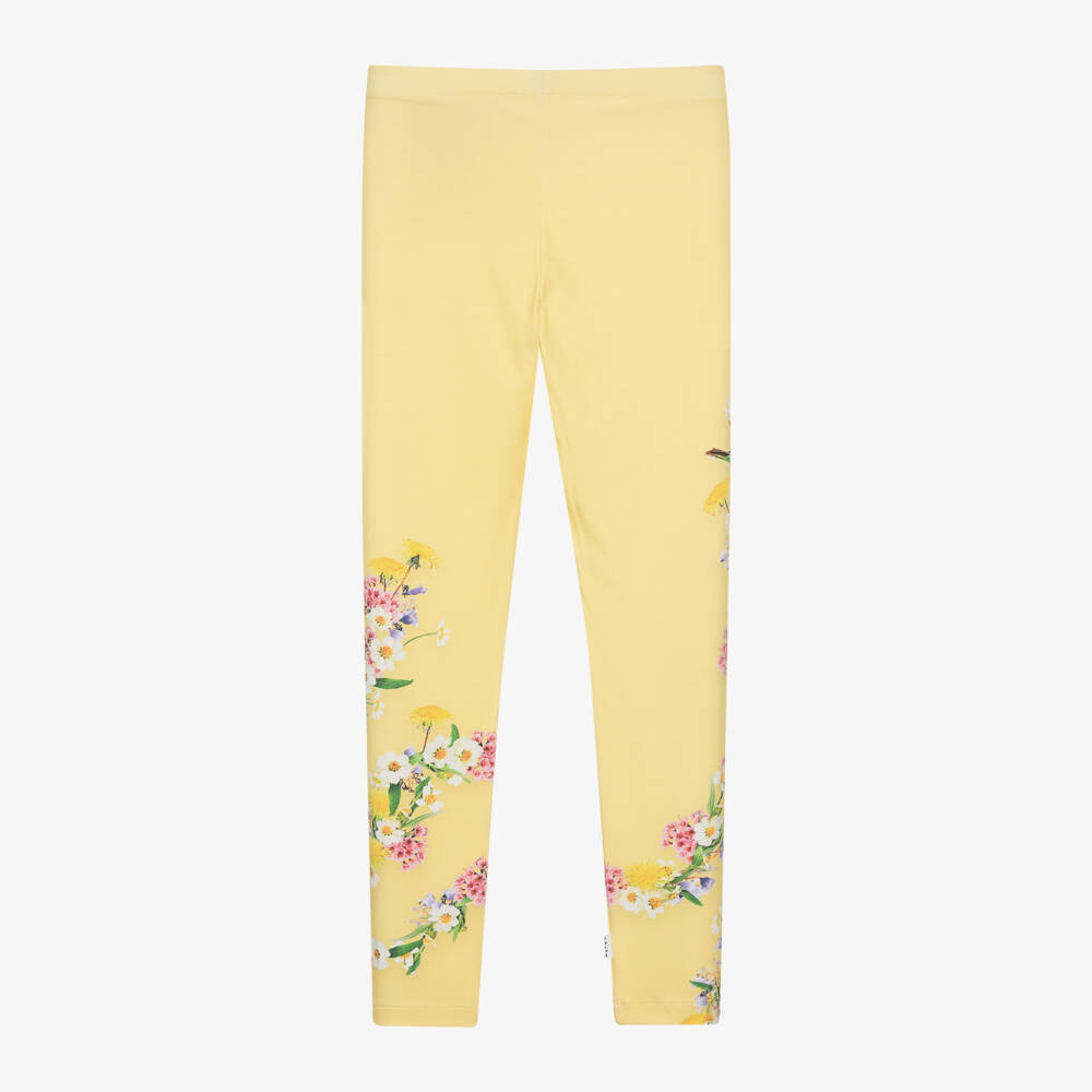 Molo-Girls Sunny Hued Floral Tights | Childrensalon Outlet