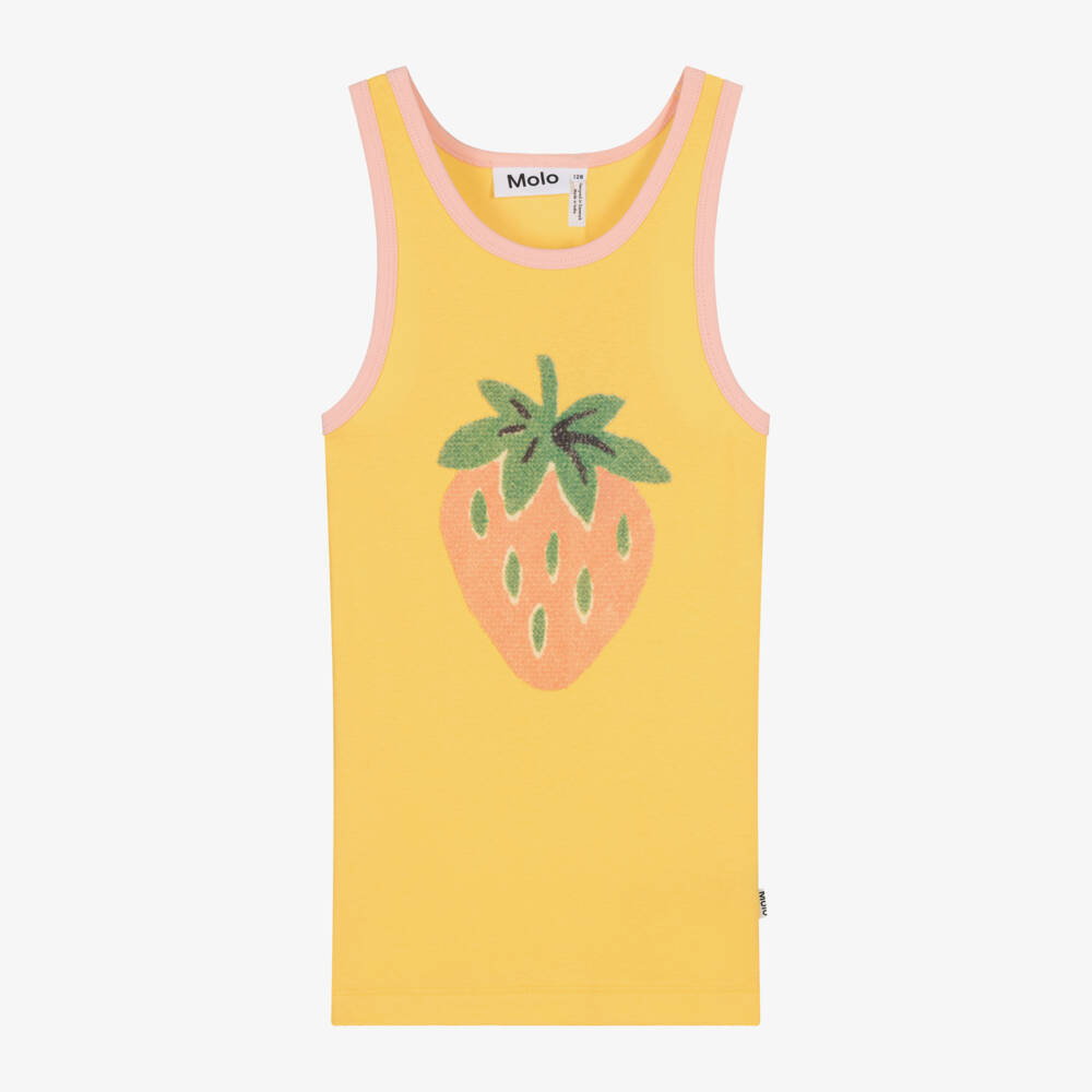 Molo-Girls Sunny Strawberry Sleeveless Top | Childrensalon Outlet