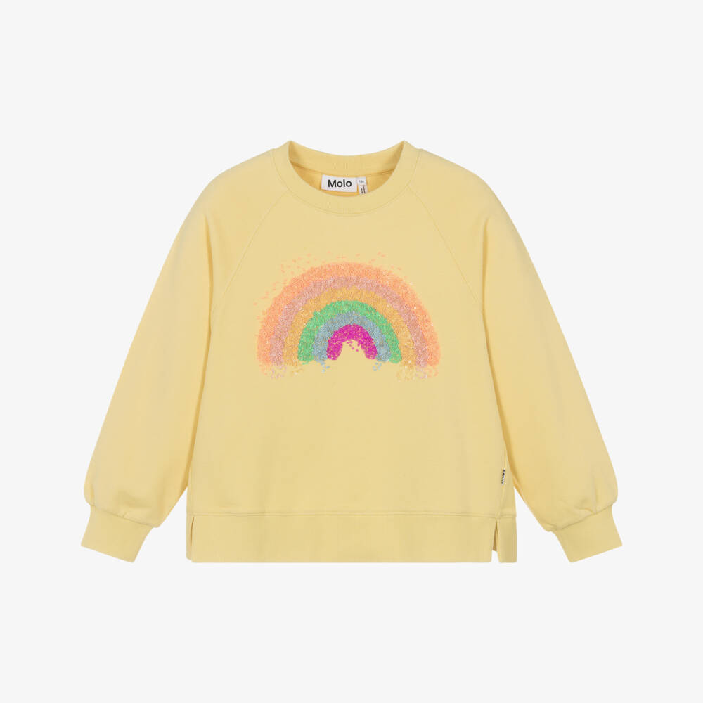 Molo-Свитшот Радуга с пайетками для девочек | Childrensalon Outlet