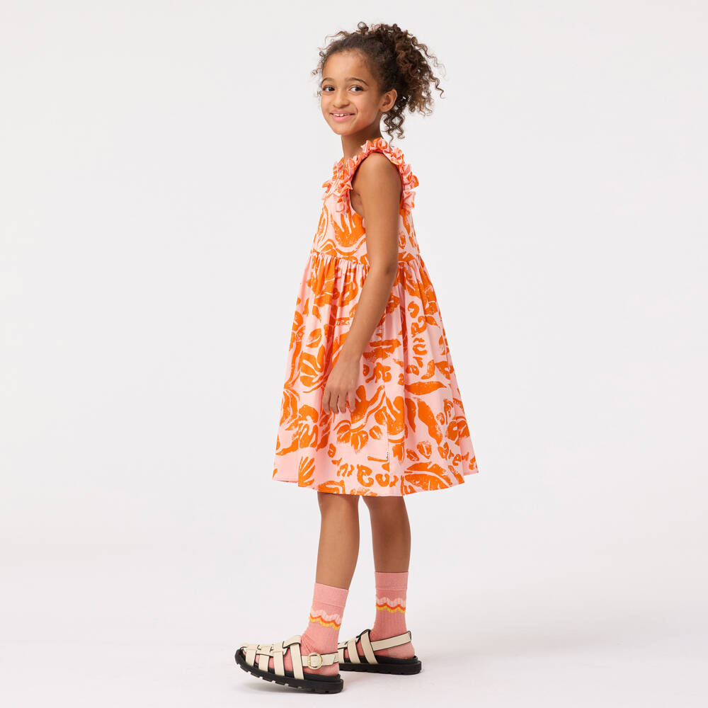 Molo-فستان أورجانيك بأوراق زاهية للبنات | Childrensalon Outlet