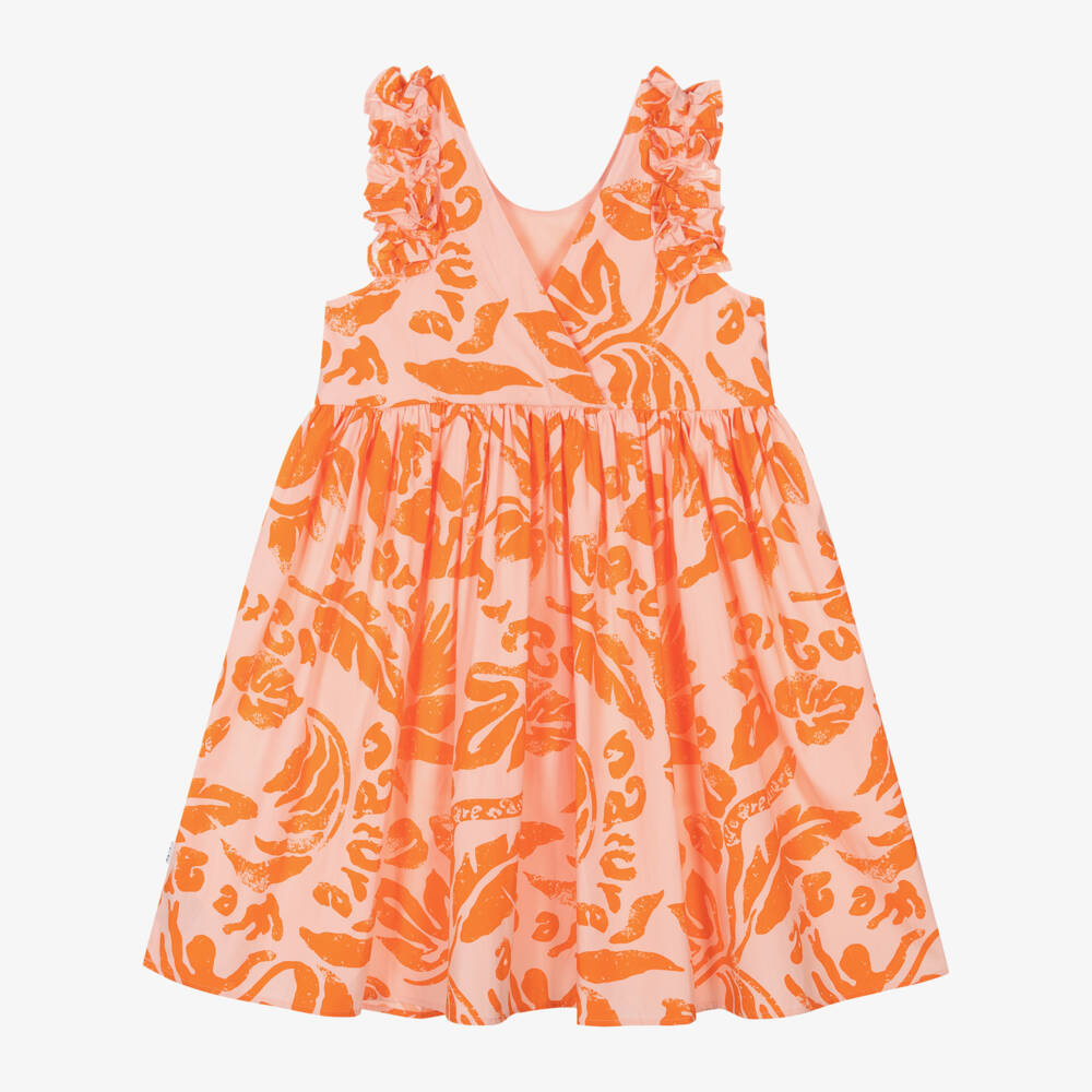Molo-فستان أورجانيك بأوراق زاهية للبنات | Childrensalon Outlet