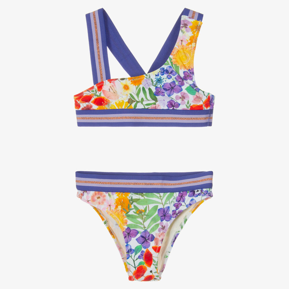 Molo-بكيني أرجواني زاهي مزين بالزهور للبنات | Childrensalon Outlet