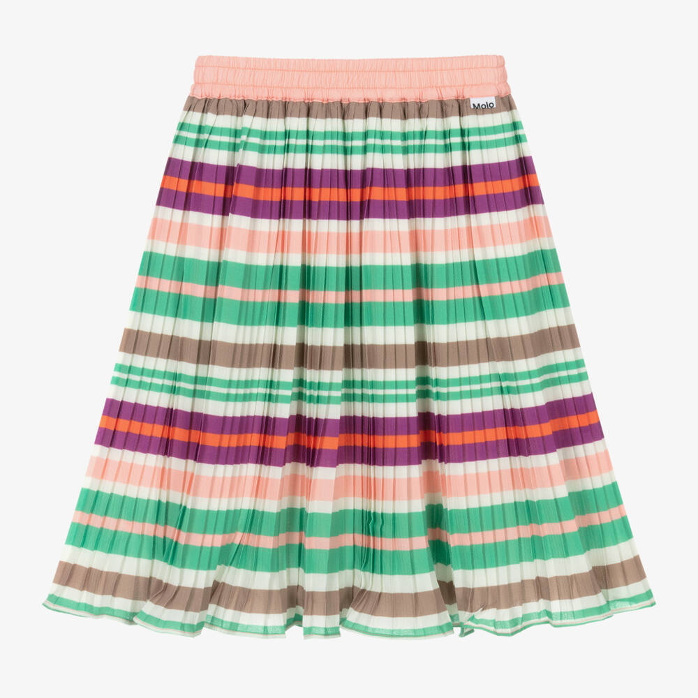 Molo-Юбка из крепа с яркими полосами для девочек | Childrensalon Outlet