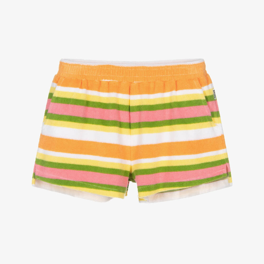 Molo-Яркие полосатые шорты из махровой ткани для девочек | Childrensalon Outlet