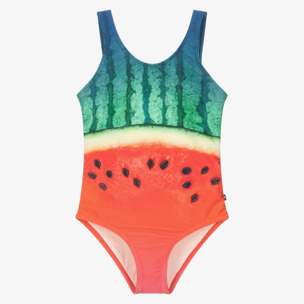 Molo-Girls Vibrant Watermelon One-Piece | Childrensalon Outlet