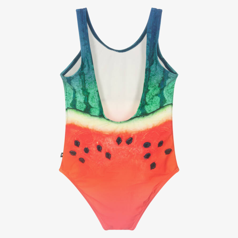 Molo-Girls Vibrant Watermelon One-Piece | Childrensalon Outlet