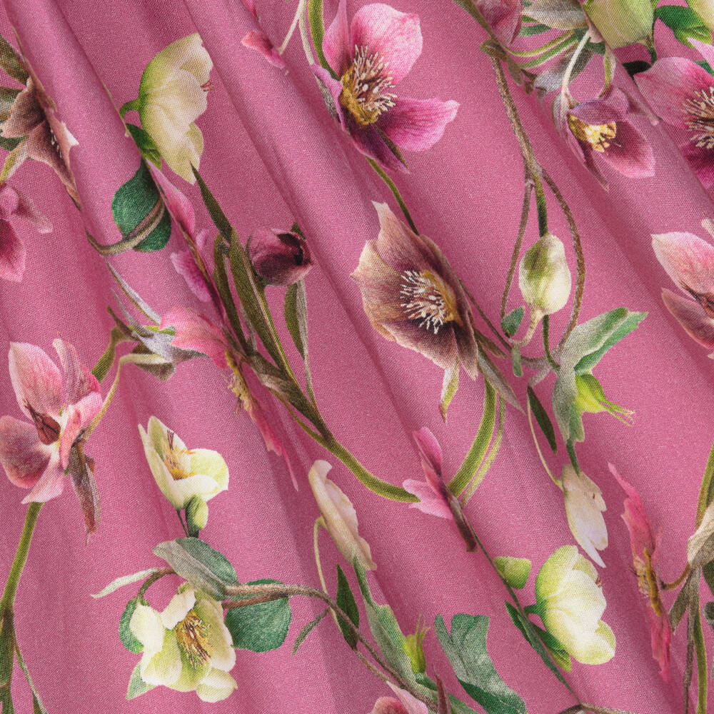 Molo-Girls Wavy Floral Cotton Dress | Childrensalon Outlet