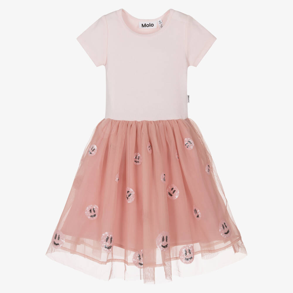 Molo-فستان تول وردي ساحر للبنات | Childrensalon Outlet