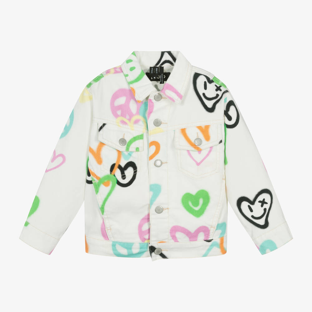 Infant white denim jacket clearance