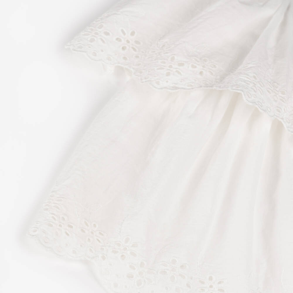 Molo-Girls White Elegance Voile Skirt | Childrensalon Outlet