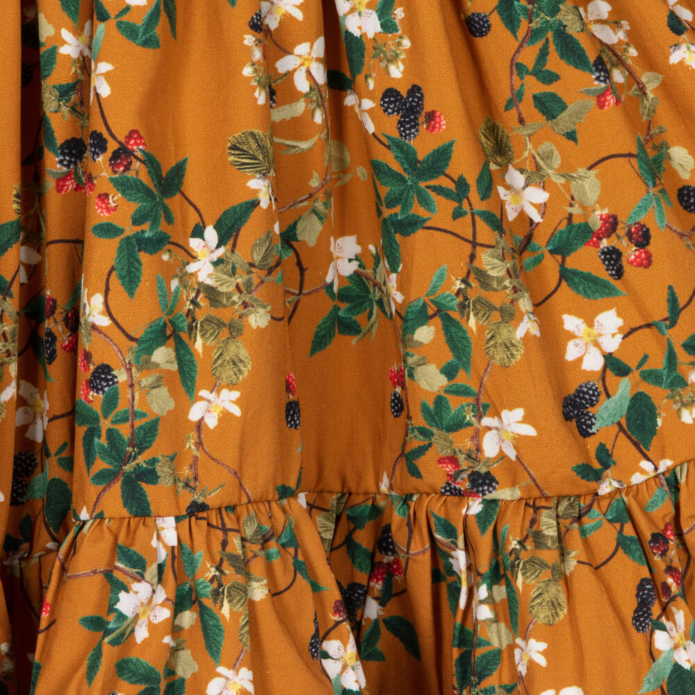 Molo-Girls Yellow Cotton Dress | Childrensalon Outlet