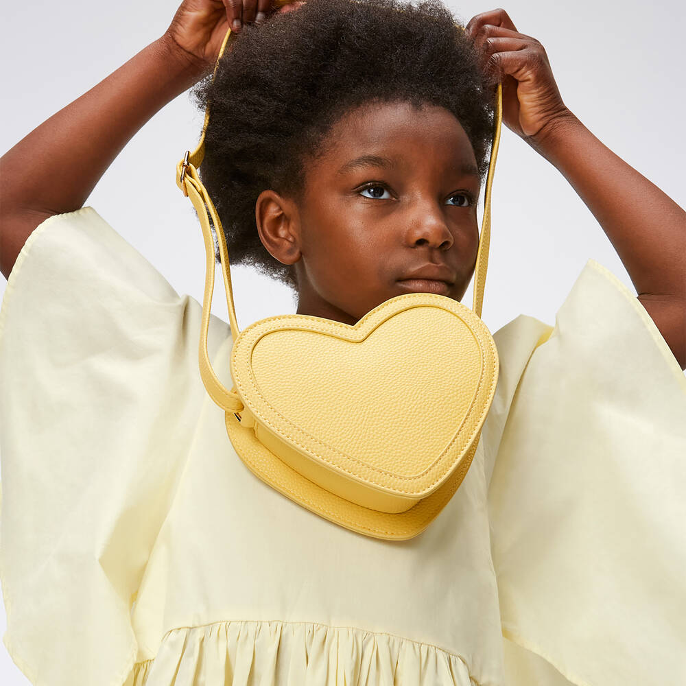 Molo-Girls Yellow Organic Cotton Poplin Dress | Childrensalon Outlet