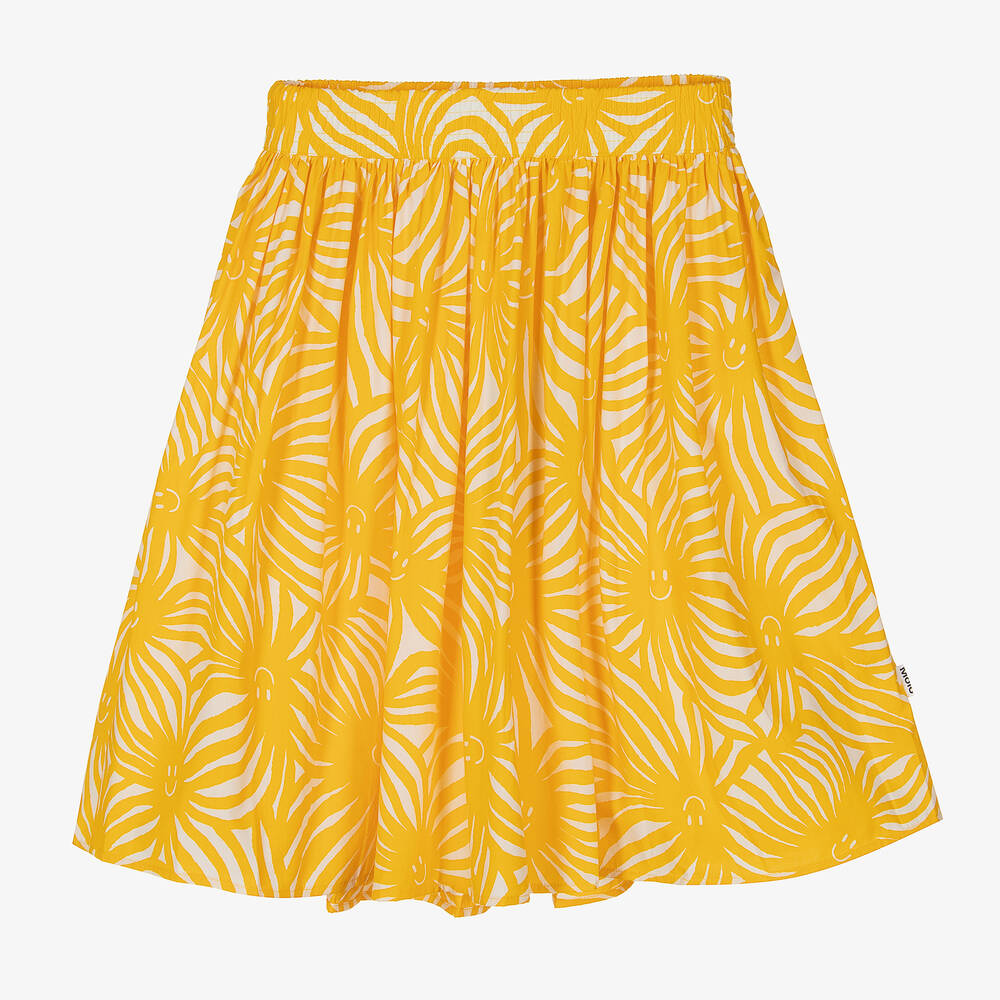 Molo-Girls Yellow Organic Cotton Skirt | Childrensalon Outlet