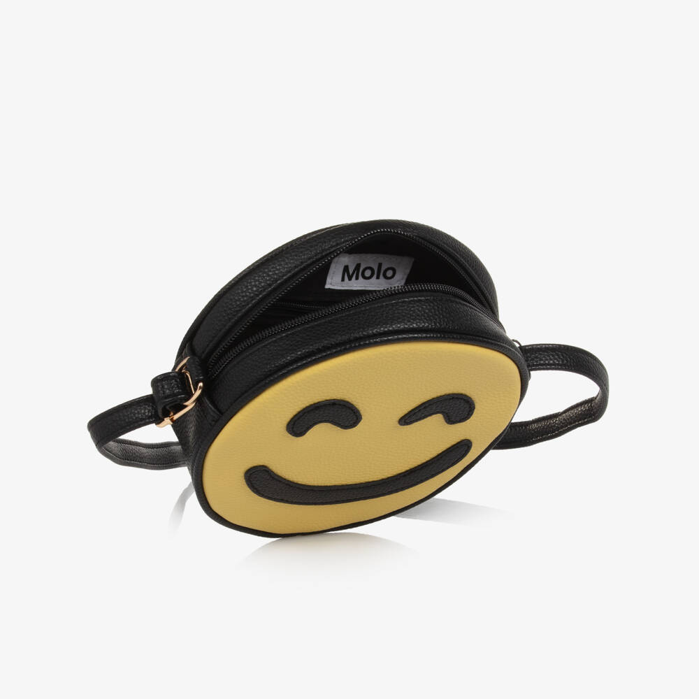 Molo-Girls Yellow & Purple Faux Leather Feelings Bag (18cm) | Childrensalon Outlet