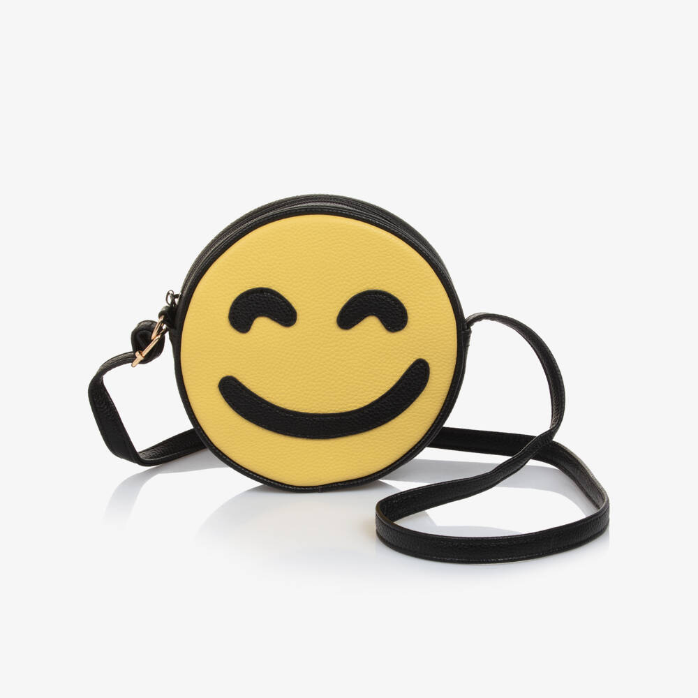 Molo-Girls Yellow & Purple Faux Leather Feelings Bag (18cm) | Childrensalon Outlet