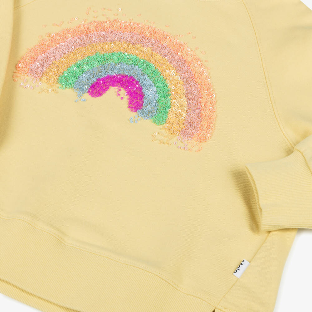 Molo-Свитшот Радуга с пайетками для девочек | Childrensalon Outlet