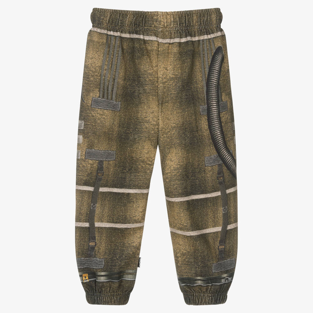 Molo-Green Astronaut Print Joggers | Childrensalon Outlet