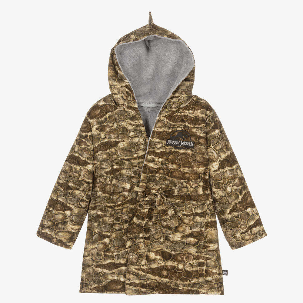 مولو-روب حمّام قطن عضوي جيرسي لون أخضر | Childrensalon Outlet