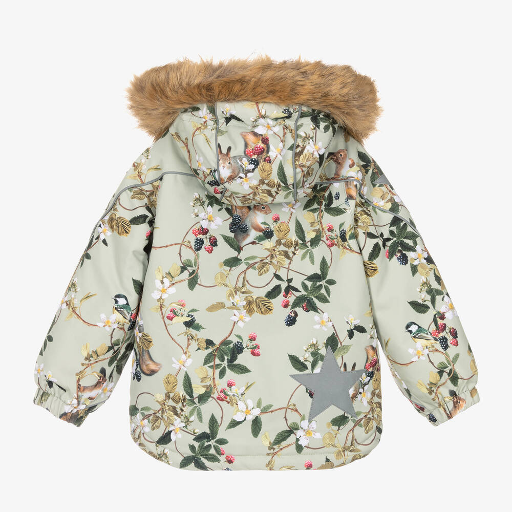 مولو-جاكيت للتزلج بسحاب لون أخضر للبنات | Childrensalon Outlet