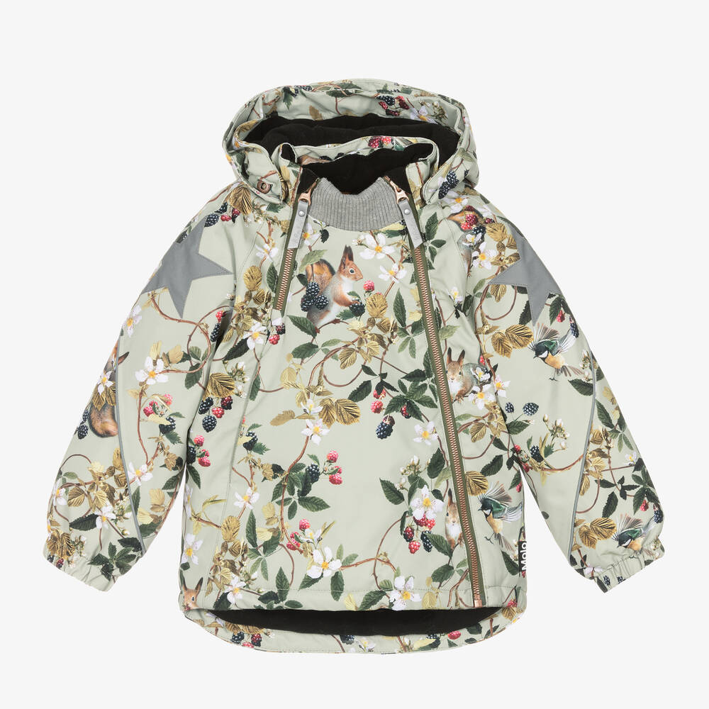 مولو-جاكيت للتزلج بسحاب لون أخضر للبنات | Childrensalon Outlet