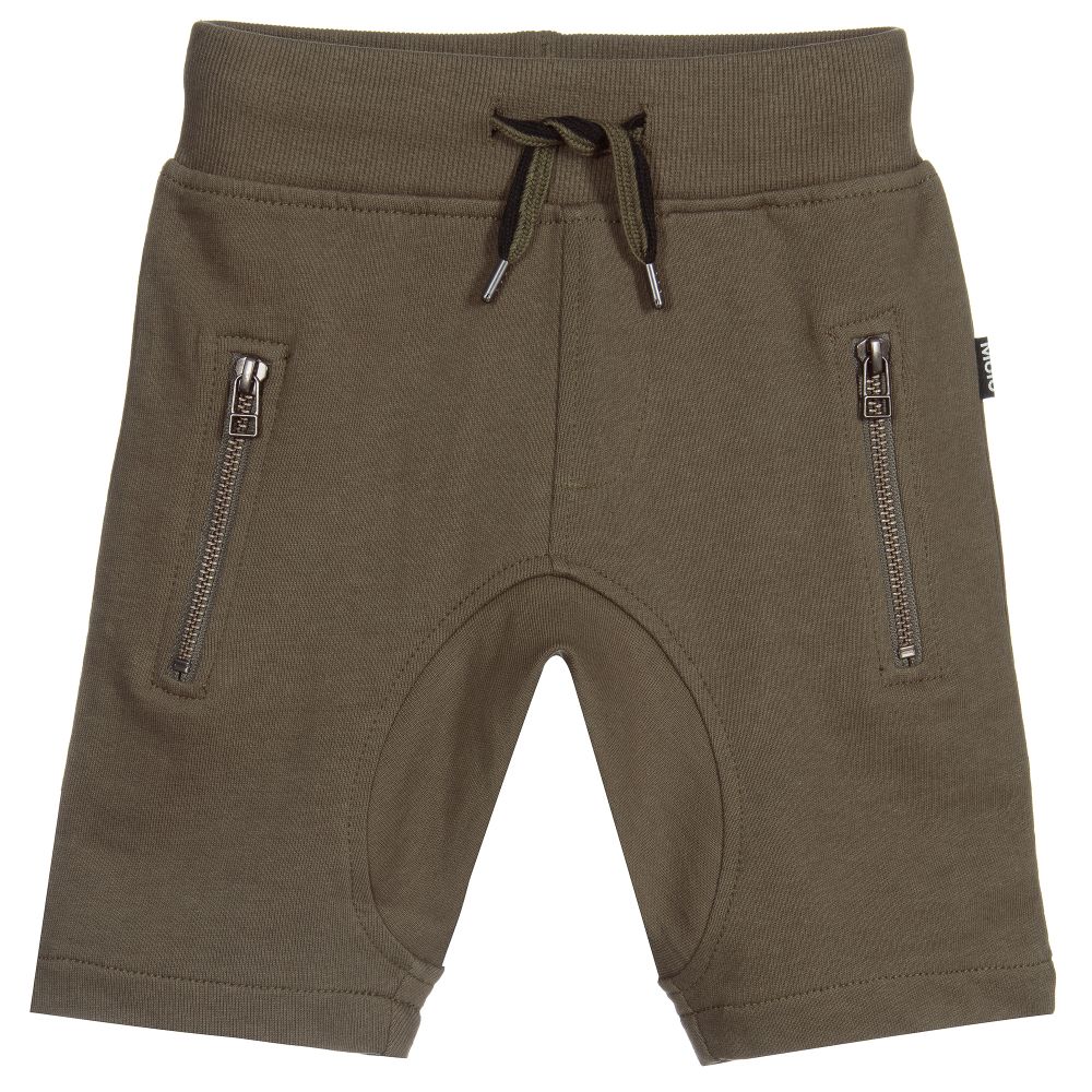 Molo - Grüne Shorts aus Biobaumwolle | Childrensalon