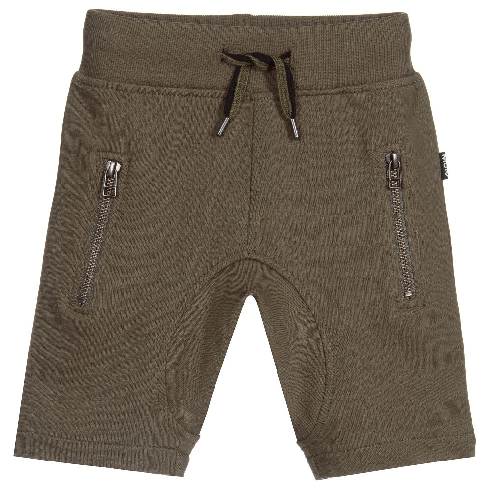 Molo - Green Organic Cotton Shorts | Childrensalon