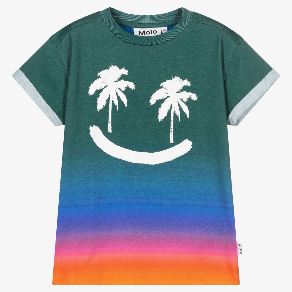 Molo - T-shirt vert en coton bio | Childrensalon