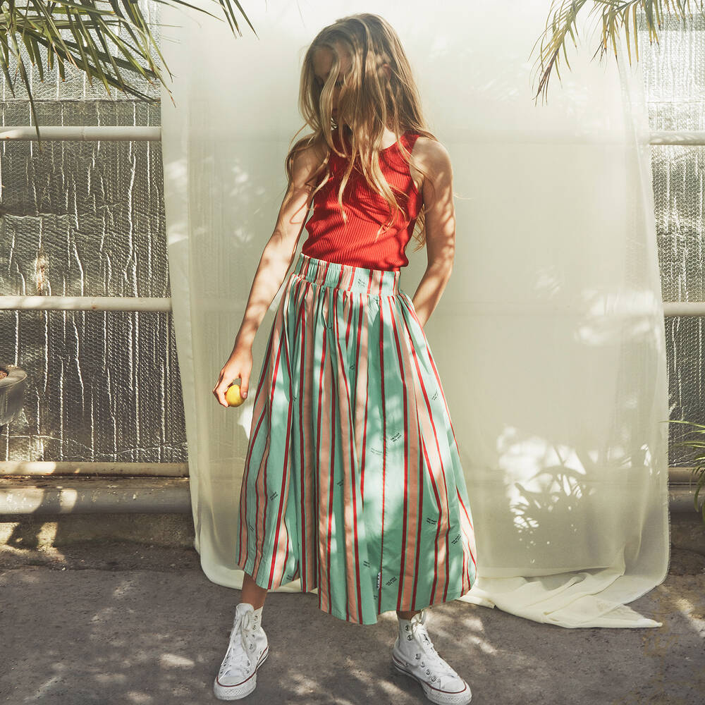 Molo-Юбка в розовую и зеленую полоску | Childrensalon Outlet