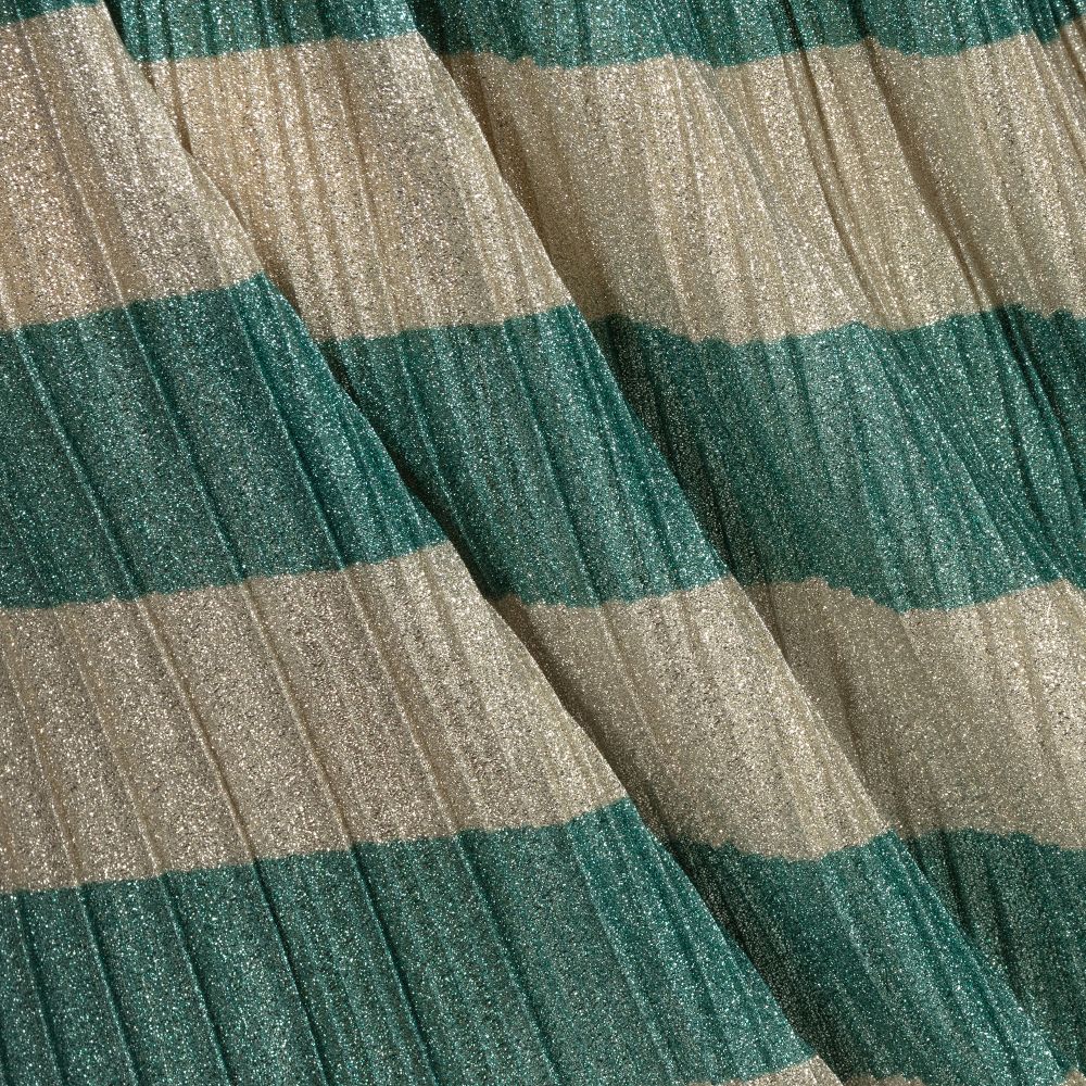Molo-Green & Silver Lurex Skirt | Childrensalon Outlet